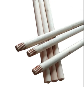 Mango de escoba de madera de eucalipto recubierto de PVC al por mayor, palo de fregona de 120cm de longitud con abrigo colorido de flores de Vietnam - Product Image 5