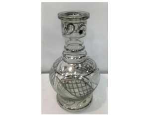 Or Gravée À la Main Jumbo Narguilé Vases En Verre - Product Image 4