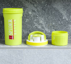 Botella Mezcladora con Compartimento de Almacenamiento de 700 ml, Botella Mezcladora de Proteínas de Plástico con Logotipo Personalizado, 3 Capas, Colorida, Portátil, para Batidos de Proteínas - Product Image 2