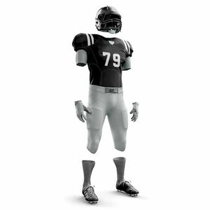 ชุดเครื่องแบบเสื้อฟุตบอลอเมริกันสีพรีเมี่ยมแห้งเร็วและระบายอากาศได้ดีสำหรับแฟนๆและผู้เล่น - Product Image 6