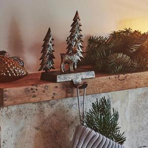 Arbre de support de bas en métal réglable de luxe pour la cheminée de noël organisateur de décor à la maison de vacances de fête - Product Image 1