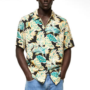 High Quality Casual Men's Full Sleeve Breathable Quick Dry Beach <b>Shirts</b> <b>Button</b> Down OEM Custom Sublimated Design Beachwear - Product Image 1