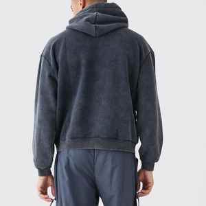 เสื้อฮู้ดและเสื้อฮู้ดฮิปฮอปสำหรับผู้ชายเสื้อแบบสวมหัวไหล่ปล่อยน้ำหนัก - Product Image 3