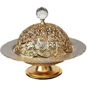 Cuenco de chocolate de metal con diseño elegante, adecuado para cenas formales, bodas o celebraciones culturales, se sirven dulces - Product Image 2