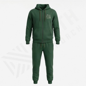 Conjunto Deportivo de Felpa para Hombre, Invierno, 100% Algodón, Diseño Personalizado, Alta Calidad, Color Personalizado, Talla Grande, Chándal Informal con Logotipo Urbano - Product Image 1