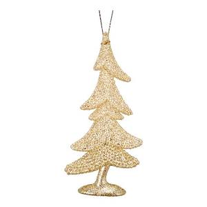 Adorno Navideño para el Hogar, Bañado en Oro, Pintura Transparente, Verde Escarchado, Acrílico con Puntos, para Árbol de Navidad - Product Image 4