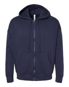 Sudadera con capucha y cremallera para hombre con logotipo bordado, opciones de impresión personalizadas disponibles para pedidos al por mayor a granel, tela de algodón - Product Image 1