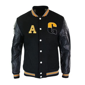 เสื้อแจ็กเก็ตเบสบอลวิทยาลัยเลตเทอร์แมนสำหรับผู้ชายเสื้อแจ็กเก็ตทีมโรงเรียนปักลายสไตล์รัดกุมสำหรับผู้ชาย - Product Image 6