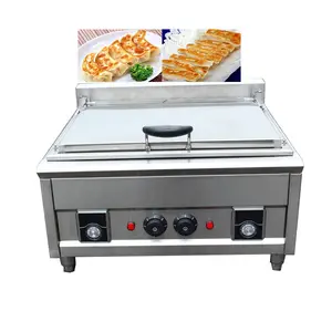 Ticari otomatik restoran kullanımı Gyoza hamur ocak fritöz tava kızarmış hamur kızartma makinesi ekipman makinesi