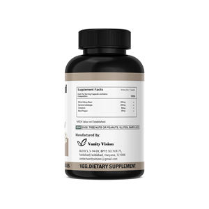 Frijol blanco personalizado 500mg 150 cápsulas Suplemento de hierbas Etiqueta privada OEM ODM Peso natural y soporte de bienestar - Product Image 5