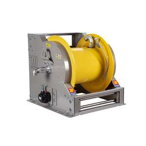 Enrouleur de tuyau de graisse industriel Meclube FP-601 acier peint série 1 ''avec moteur pneumatique (sans tuyau) - Product Image 1