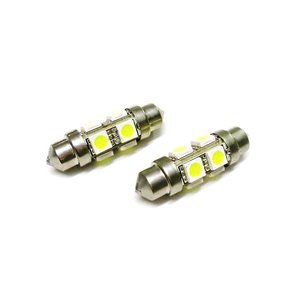 โคมไฟ C10W T11 C5W LED 44มม. 8 SMD 5050ตอร์ปิโด360องศา12V 1W สำหรับป้ายรถแท็กซี่-รถยนต์และรถจักรยานยนต์/ไฟและหลอดไฟ - Product Image 1