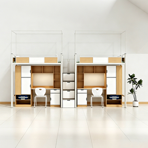 <span class=keywords><strong>Lit</strong></span> superposé moderne pour dortoir, gain de place, <span class=keywords><strong>avec</strong></span> <span class=keywords><strong>bureau</strong></span> <span class=keywords><strong>et</strong></span> armoire, <span class=keywords><strong>lit</strong></span> superposé en métal pour étudiants, écoles, universités, personnel, appartements - Product Image 2