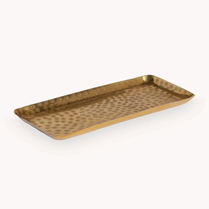 Bandeja de servicio de metal de la mejor calidad para servir restaurante de diseño único y bandeja decorativa para el hogar. - Product Image 2