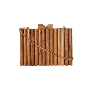 Sacs à main en bois pour femme Embrayage Luxueux Accessoires de mode en bois - Product Image 1