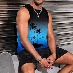 Débardeur personnalisé avec impression sérigraphique pour homme, vêtement décontracté d'été, débardeur sans manches avec impression sérigraphique - Product Image 5