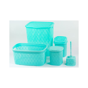 Élégant ensemble de salle de bain en tricot confortable de 5 pièces pour la décoration intérieure - Product Image 3