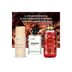 Saffron Ambre Eau De Parfum Spray para Mujer, Set de Desodorante y Gel de Ducha - Product Image 1