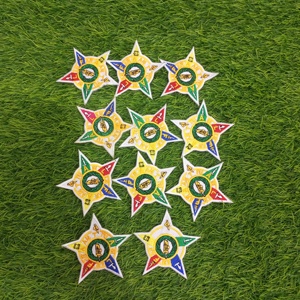 Écusson étoile d'amarante magnifiquement brodé - Product Image 1