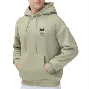 Nuevas sudaderas con capucha básicas para hombre, de alta calidad, transpirables, ligeras, con logotipo personalizado y bolsillo frontal. - Product Image 5