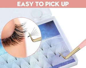 แหนบขนตาปริมาณ90องศาปลายไฟเบอร์สำหรับต่อขนตา - Product Image 3