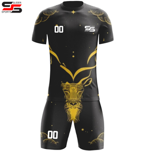 Conjunto de uniformes de fútbol de poliéster 100%, camisetas de equipo, camisetas de liga, uniformes de fútbol personalizados al por mayor, ropa de fútbol - Product Image 3