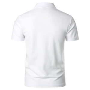 ใหม่ที่กําหนดเองระบายอากาศ Anti-Pilling สีทึบผู้ชายเสื้อโปโลขายส่งที่มีคุณภาพสูงธรรมดาลําลองผู้ชายเสื้อโปโล - Product Image 4