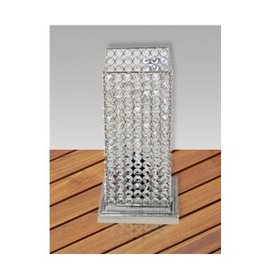 Crystal Cylinder Latest Candle Holder Gold Candlestick Holder Home Wedding <b>Table</b> Centerpieces <b>Tall</b> Flower Vase for Wedding - Product Image 1