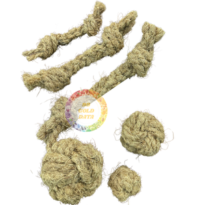 Cuerda para masticar perro de coco 100% Limpieza de los dientes de tu mascota/Bola de coco Cuerda para masticar perro de cáscara de coco-Caryln 0084935825297 - Product Image 4