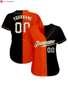 Maillots de baseball personnalisés à boutons complets avec logos sublimés ou brodés, couleurs personnalisées et numéros de joueur personnalisés - Product Image 3