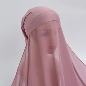 Custom Women Wraps Soft Long Shawls Lazy Scarf Instant Hijab Plain Crepe Chiffon Bead Modal Immediately Fast Wedding Hijab