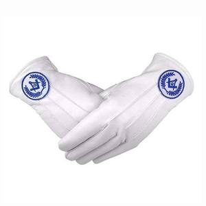 Guantes masónicos personalizados OEM con logotipo personalizado bordado de secado rápido guantes transpirables al por mayor con precio barato - Product Image 1