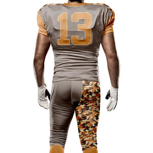 Uniforme de football américain en polyester 2025 en gros conception d'équipe personnalisée fonction respirante grande taille Service OEM disponible - Product Image 2