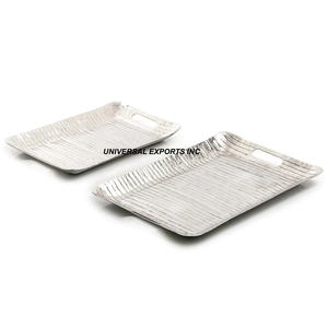 Bandeja de Chocolate de Metal redonda hecha a mano de lujo Plato de servicio elegante clásico Nueva llegada - Product Image 6