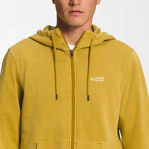 New Arrival Men Full Zipper <b>Fleece</b> <b>Hoodie</b> In Solid Color Streetwear Style New Winter Collection Men Hoodies With Front Logo - Product Image 6