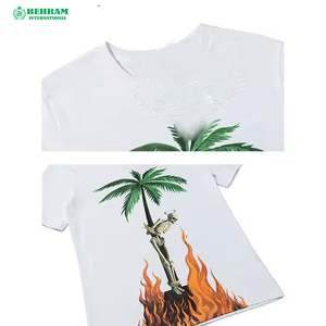 Nueva llegada Plain Tie Dye Oversized Twin Drop Shoulder hombres camiseta suelta ajuste personalizado Casual ropa camiseta para hombres - Product Image 3