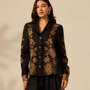 Bohemian Lover Classic Vintage Free Suzani Jacket Llamativo Multicolor Bordado Tailandés Trim Tejido Algodón para Otoño Invierno - Product Image 1