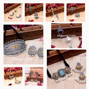 สร้อยคอหินสีฟ้า Ratna ทำจากเงินสวยสร้อยคอเครื่องประดับสำหรับผู้หญิงสำหรับเทศกาลและงานแต่งงาน - Product Image 4