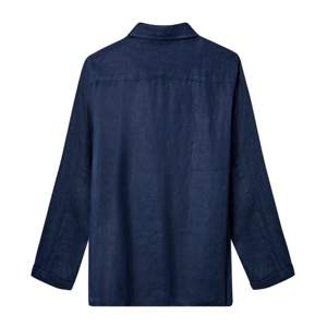 Chaquetas DE TRABAJO DE LINO ligero en azul marino a medida para una elegancia tranquila con un ajuste relajado y transpirable - Product Image 2