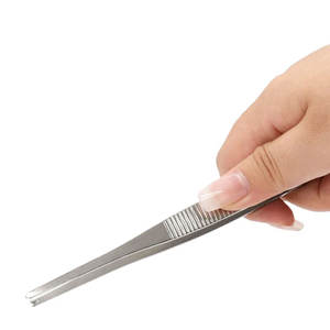 Fórceps de disección profesional, instrumento de disección de punta fina de sutura de agarre de carburo de tungsteno de 12 cm - Product Image 3