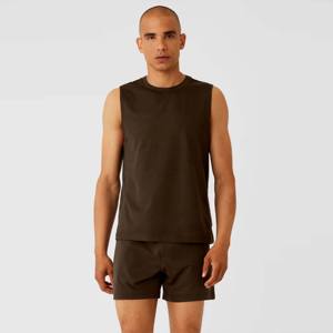 Débardeurs de sport pour hommes OEM, sans manches, pour musculation et gym, 100% coton, respirants, écologiques, séchage rapide, logo personnalisé - Product Image 1