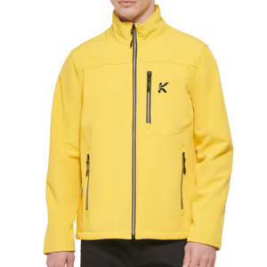 Veste d'hiver softshell pour homme, fabriquée au Pakistan, écologique, respirante, de haute qualité, avec col montant, logo sur le devant, manches longues - Product Image 1
