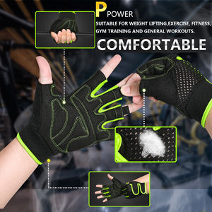 Men and Women's Lightweight Leather Gym Workout <b>Gloves</b> Excellent Grip Fitness <b>Training</b> <b>Gloves</b> for Sports and <b>Weight</b> Lifting - Product Image 4