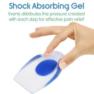 Almohadillas Ortopédicas de Gel de Silicona <span class=keywords><strong>para</strong></span> el Talón, Alivio del Dolor de Espolón Calcáneo, Absorción de Impactos, Copas de Gel Elásticas <span class=keywords><strong>para</strong></span> Tacones Altos - Product Image 4