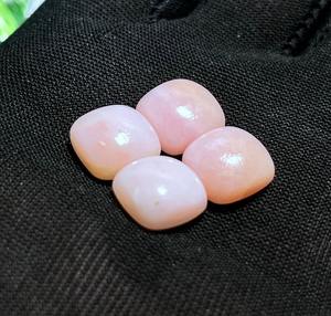 ธรรมชาติสีชมพูโอปอล Cabochon Lot เบาะแบนกลับหลวมอัญมณีน้ําหนัก 15.25Ct ขนาด 10 มม.สีชมพูโอปอลสําหรับเครื่องประดับทํา - Product Image 2