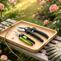 Ensemble de 2 sécateurs de jardin en acier SK5, ciseaux à cisaillement avec lames de précision pour fleurs, plantes et arbustes