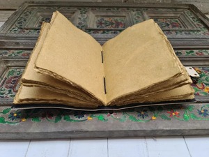 Cahier en cuir fait à la main Sun moon, carnet de croquis de Journal imprimé personnalisé, Journal en cuir Vintage Sun & Moon pour hommes et femmes - Product Image 3