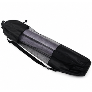 Sac en maille pour tapis de yoga, sac de transport respirant en tissu Oxford avec sangle pour Pilates et fitness - Product Image 1