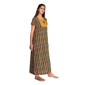 Camisón 100% Algodón, Súper Suave y Cómodo, Tela Popelina, con 1 Bolsillo Lateral, Cierre con Botones y Borlas, para Uso Doméstico - Product Image 5