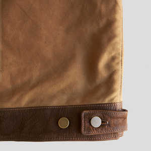 2025 nueva llegada logotipo personalizado transpirable hombres cuero chaleco chaqueta lona Reversible invierno temporada venta al por mayor nuevo diseño - Product Image 3